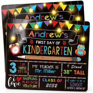 First Day School Board Smilelife Wooden Chalkboard-0