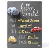 Cohas Newborn Baby Chalkboard Sign Unisex Engineered Wood-4