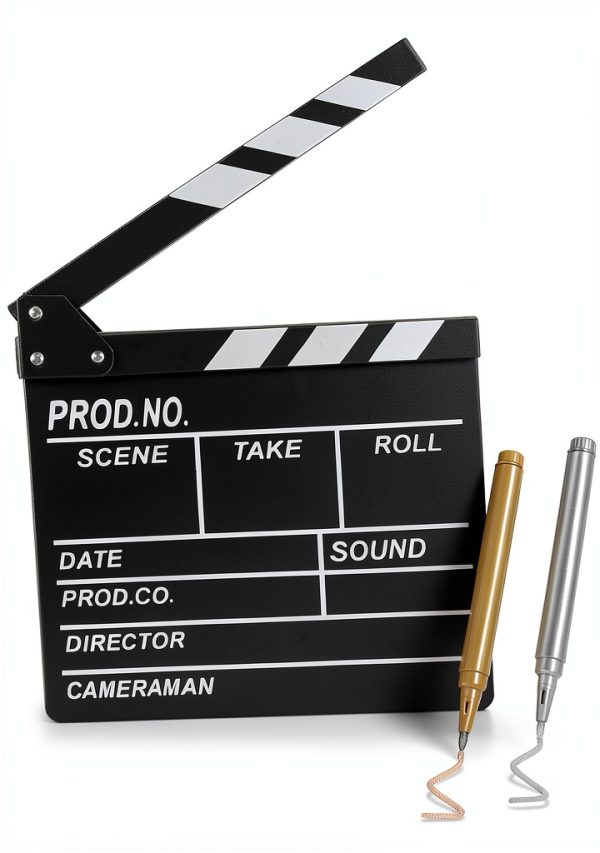 Movie Clapboard KRISMYA Classic Black White-0