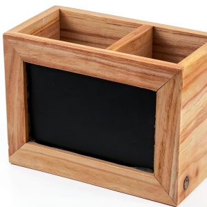 Homeford Wooden Chalkboard Stationery Box-0