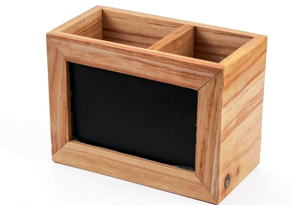 Homeford Wooden Chalkboard Stationery Box-0