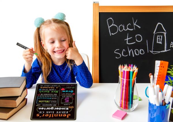 WhatSign Kids Chalkboard Sign for School-6