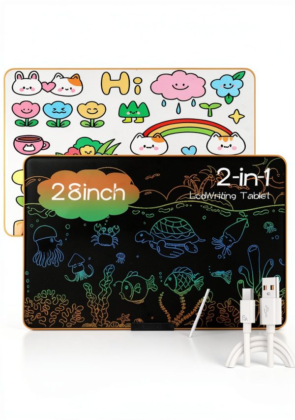 XZBB 28 inch LCD Kids Chalkboard Tablet Nonblue-2