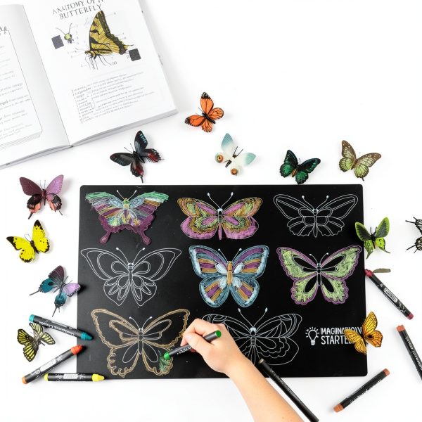 Imagination Starters Kids Chalkboard Double Sided Easy Clean-7