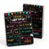 First Last Day School Sign Chambom Chalkboard Black-0