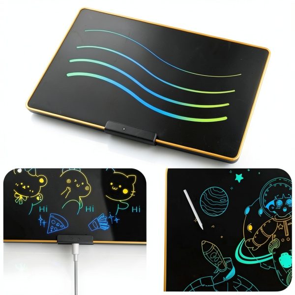 XZBB 28 inch LCD Kids Chalkboard Tablet Nonblue-3