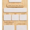 DiveDream Kids Chalkboard Wooden Dry Erase Board-0