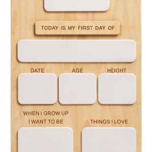 DiveDream Kids Chalkboard Wooden Dry Erase Board-0