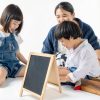 PRETYZOOM Kids Wooden Chalkboard Easel Board-3