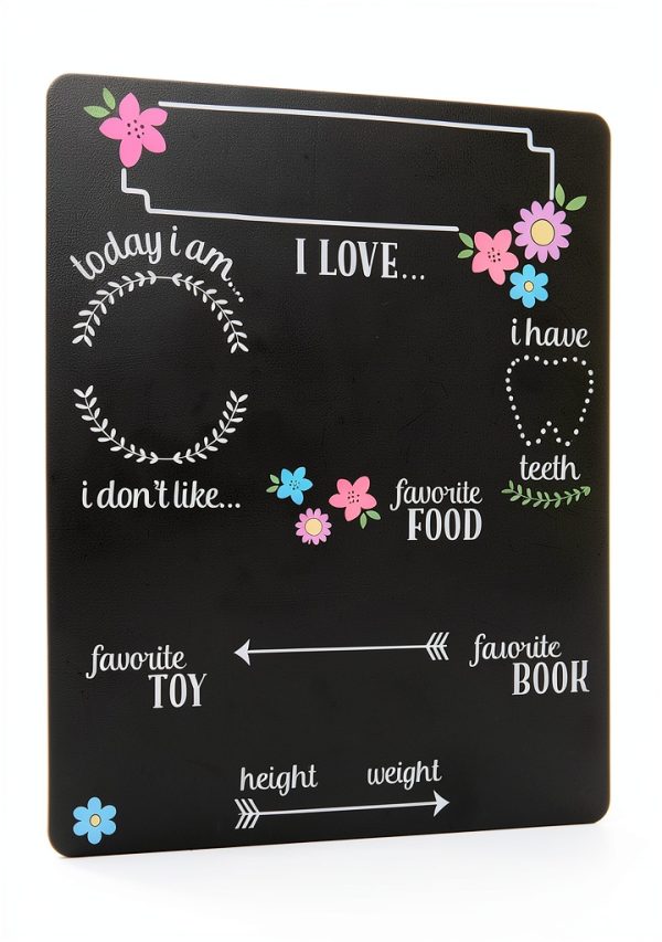 Chalkboard Photo Prop Kate Milo Wooden Baby-1
