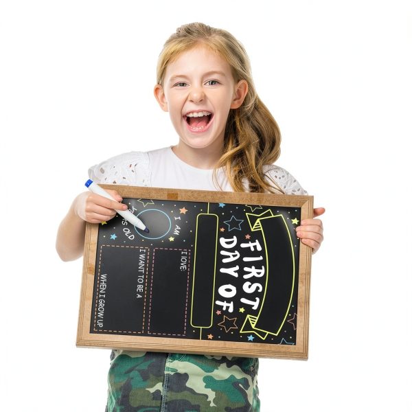 Kids Chalkboard OHOME Double Sided Paper Board-3