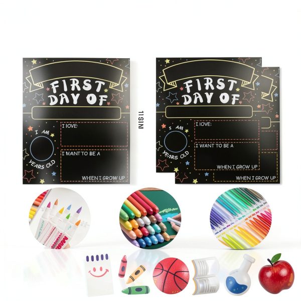 Kids Chalkboard OHOME Double Sided Paper Board-1