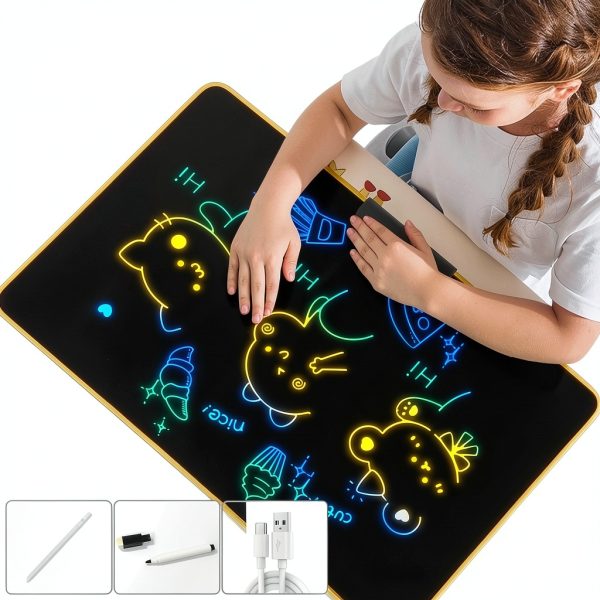 XZBB 28 inch LCD Kids Chalkboard Tablet Nonblue-5