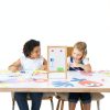 PRETYZOOM Kids Wooden Chalkboard Easel Board-6