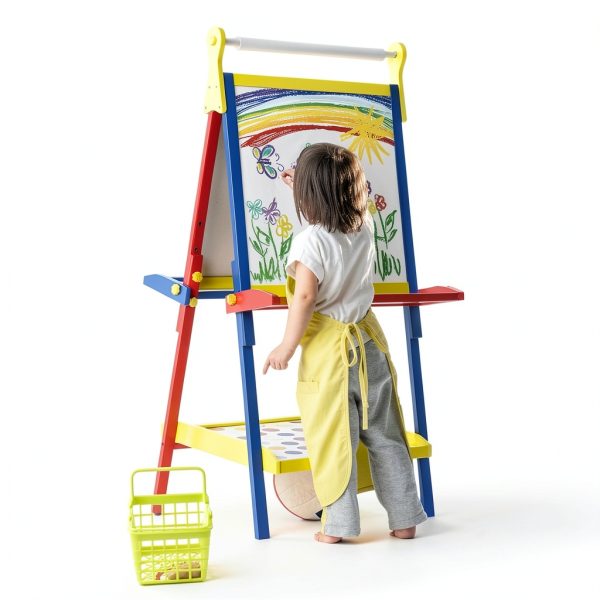 Kids Chalkboard USBJ Portable Magnetic Board-1