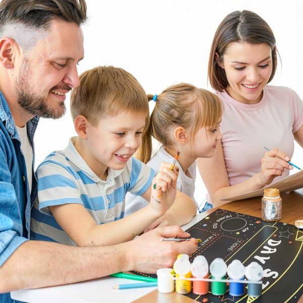 Kids Chalkboard OHOME Double Sided Paper Board-5