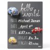 Cohas Newborn Baby Chalkboard Sign Unisex Engineered Wood-1