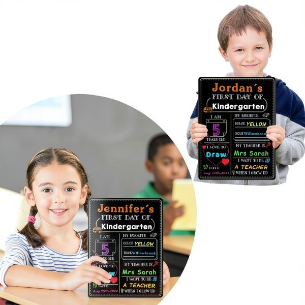 WhatSign Kids Chalkboard Sign for School-4