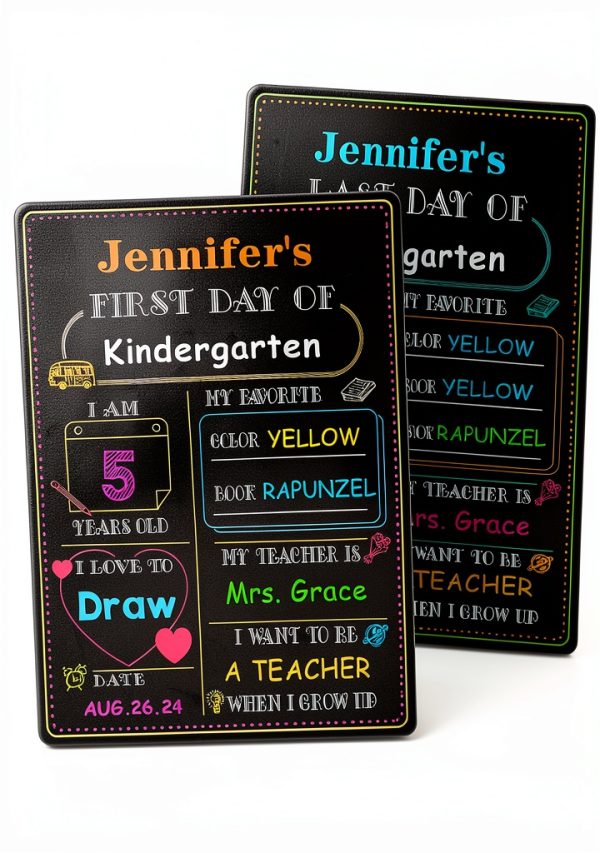 WhatSign Kids Chalkboard Sign for School-0