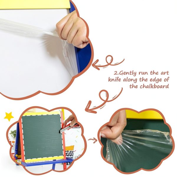 Kids Chalkboard USBJ Portable Magnetic Board-3