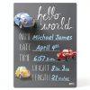 Cohas Newborn Baby Chalkboard Sign Unisex Engineered Wood-3