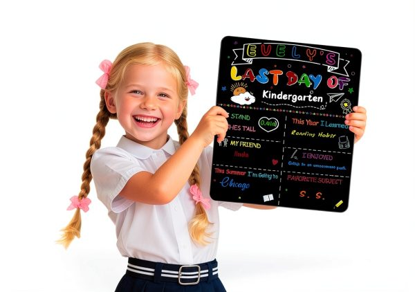 First Day School Chalkboard Libemskix Double‑Sided Board-5