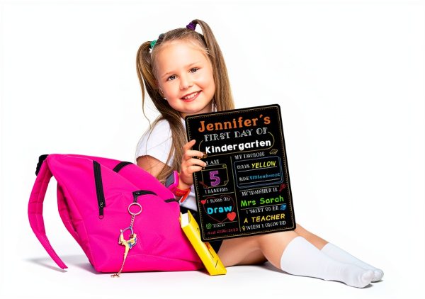 WhatSign Kids Chalkboard Sign for School-2