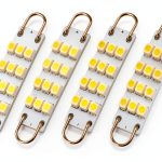 GLOFE LED Bulbs 12V 4-Pack Universal Fit White-0