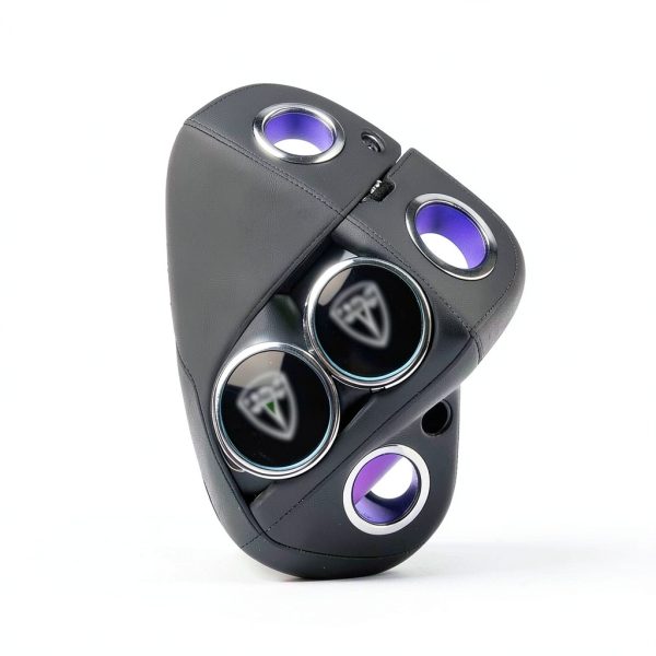 CoolKo LED Car Cup Holder Round ABS Glass-7