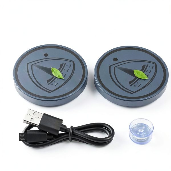 CoolKo LED Car Cup Holder Round ABS Glass-5