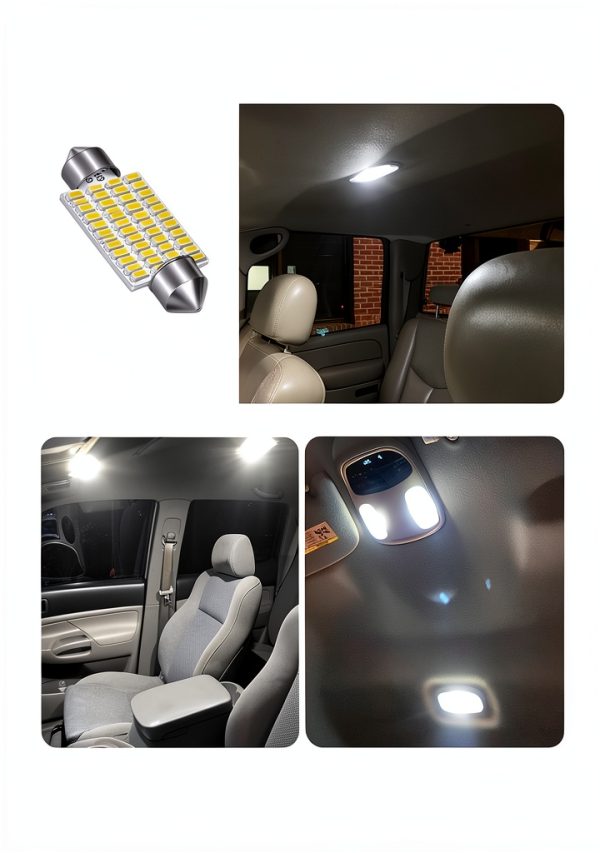 LED Car Interior Light LUYED 4pcs Xenon White-2