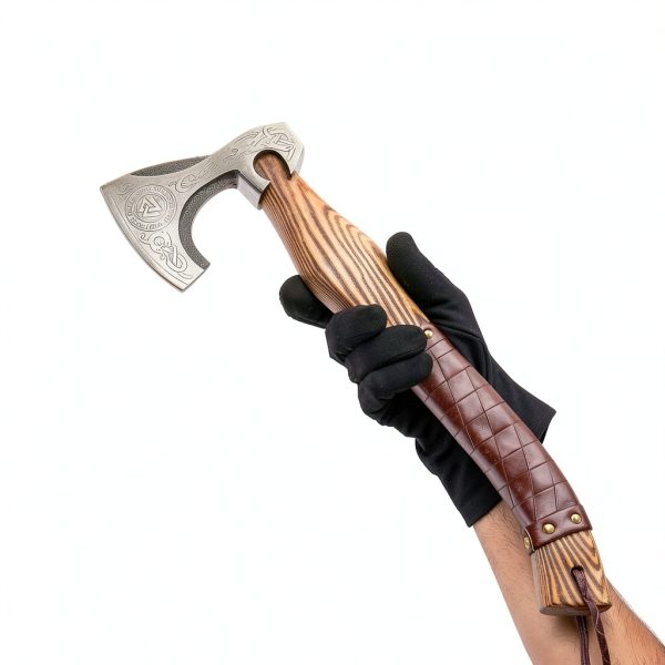 Viking Axe by Afhzam Hand-Forged Set with Leather Sheath – Ax-05-8