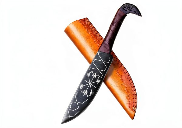 Viking Axe by Afhzam Hand-Forged Set with Leather Sheath – Ax-05-3