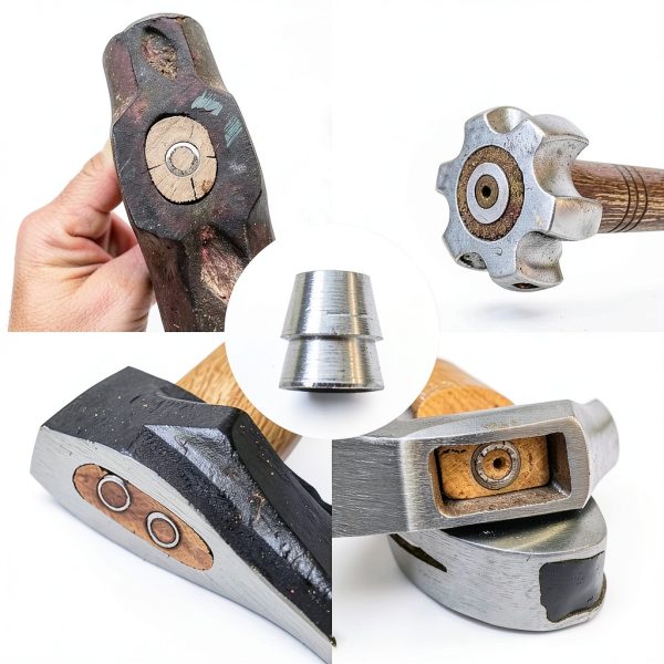 Safety Round Handle Wedges XQSL Axe Wedge Kit 20pcs Wood Metal Set-4