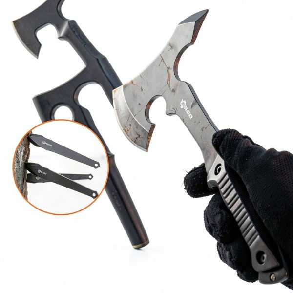 Throwing Axe Knife Set ANTARCTICA 11 inch Tomahawk and 8 inch Knife-3