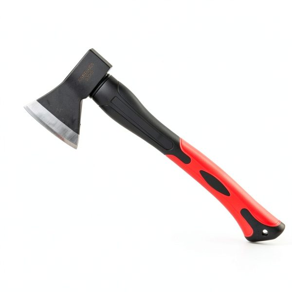 Camping Axe KANDAZA 15" Hatchet Fiberglass Shock Reduction Handle Red-4