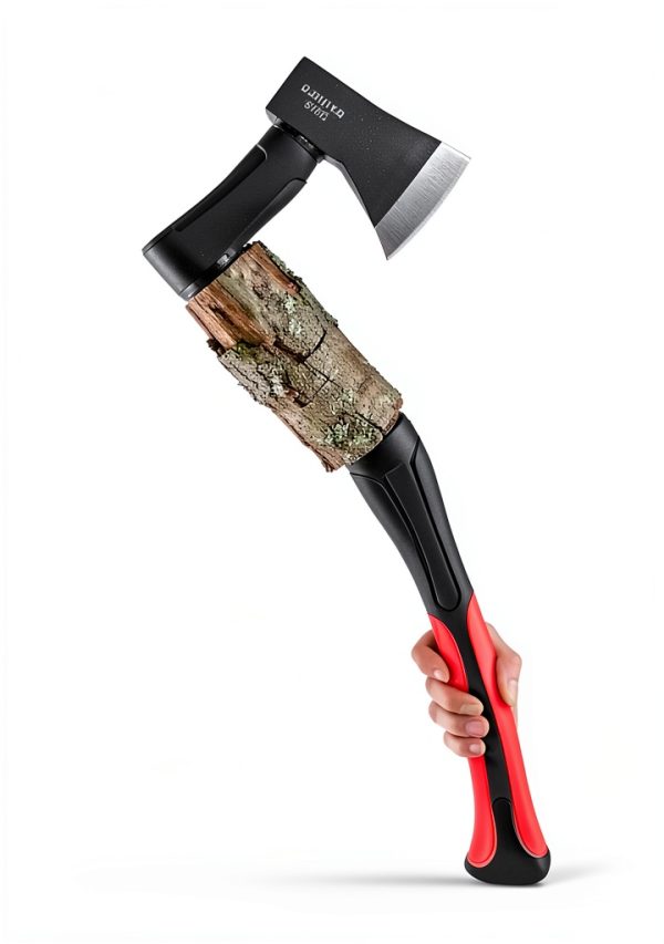 Camping Axe KANDAZA 15" Hatchet Fiberglass Shock Reduction Handle Red-5