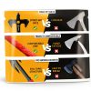 NedFoss Axe Throwing, 11.9" Full Tang Triple Edge Throwing Axe with Sheath TPE Rubber Handle, Axe Throwing Set 3, Axe for Throwing for Gifts-1