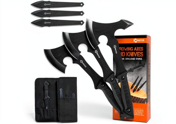 Throwing Axe Knife Set ANTARCTICA 11 inch Tomahawk and 8 inch Knife-0